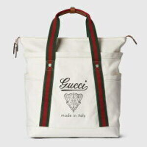 Gucci Web Stripe Canvas Bag White